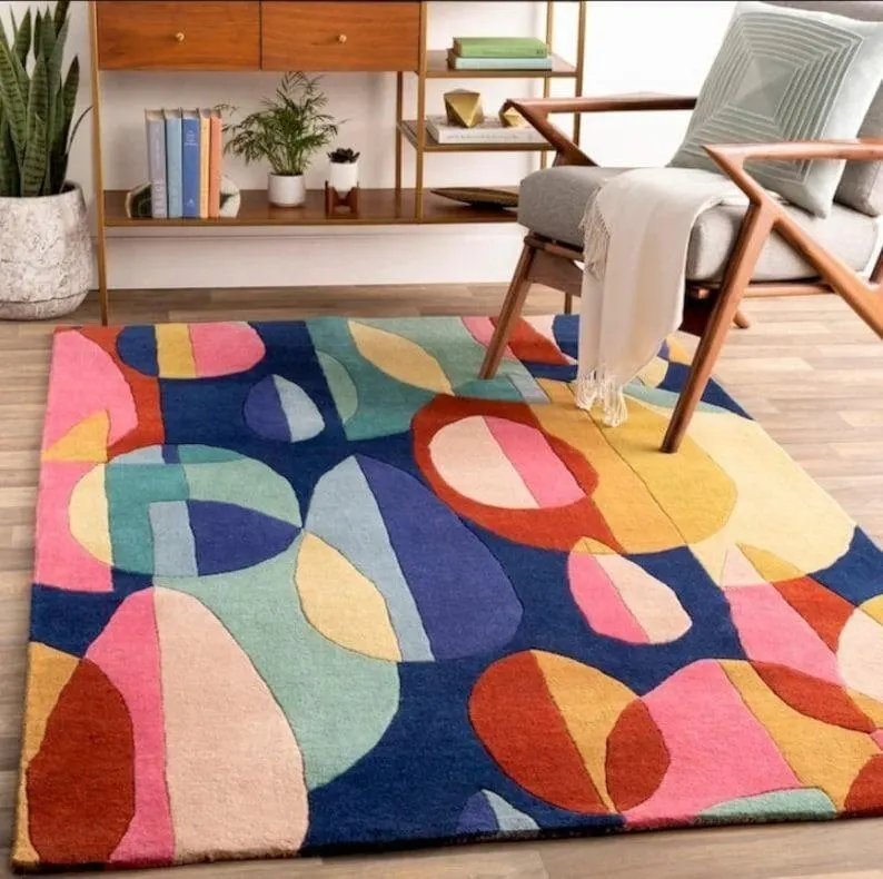 Handmade Woolen Premium Luxury Rug Hand-Tufted Area Rug 100% New Zealand... - $180.00+