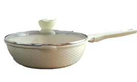 CAROTE 5.7 Qt Saute Pan w/Lid Induction Stone Nonstick Aluminum/Granite ~ GREEN - £43.96 GBP