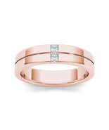 Authenticity Guarantee 
14K Rose Gold 0.20Ct Princess Diamond Two Stone ... - £704.65 GBP