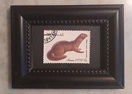 Tchotchke Framed Stamp Art - European Mink - $9.79