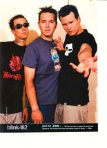 Blink 182 Kelly Osbourne teen magazine pinup clipping J-14 rockers teen ... - $3.50