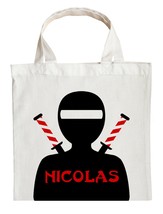 Ninja Trick or Treat Bag - Personalized Ninja Halloween Bag - £10.29 GBP