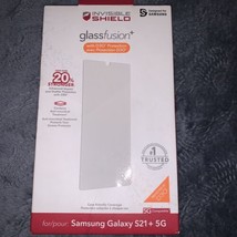 ZAGG Samsung Galaxy S21+ 5G Glass Fusion+ Screen Protector with Anti-Mic... - £15.73 GBP
