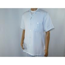 Men 2pc Walking Leisure Suit Short Sleeves By DREAMS 256 Solid White New image 5