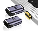 140W Magnetic Usb C Adapter (2 Pack), Usb-C Male To Usb-C Female 40Gbps ... - $37.99