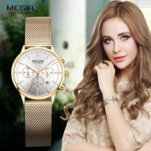 MEGIR Quartz Ladies / Womens Wrist Watch - Hardlex Glass, Water Resistan... - $36.99