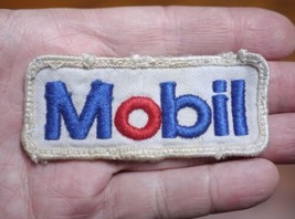 Vintage MOBIL Oil Company Gas Station Embroidered Rockabilly Patch - £19.89 GBP