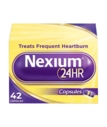Nexium 24HR Treats Frequent Heartburn 42 Capsules Exp 2027+2028 - $18.80