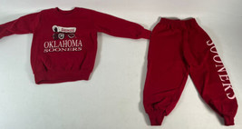 Vintage Oklahoma Sooner 2 Piece Sweater / Sweatpants Kids Size 4 Boomer Sooner - £14.87 GBP