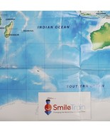 World Map Poster 22x32 Inch Smile Train Promo - $15.53