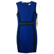 Calvin Klein Women&#39;s Sleeveless Colorblock Sheath Dress (Size 2) - £64.97 GBP