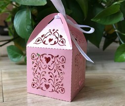 100pcs Pink Small Gift Packaging Boxes,Small Chocolate Boxes,Candy Gift Boxes - £27.09 GBP