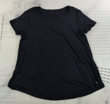 Eddie Bauer T Shirt Womens Large Navy Blue Goose Logo Sewn On Pendant - £8.17 GBP