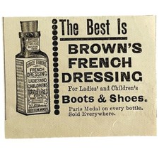 Brown&#39;s French Shoe Boots Dressing 1894 Advertisement Victorian The Best... - £7.83 GBP