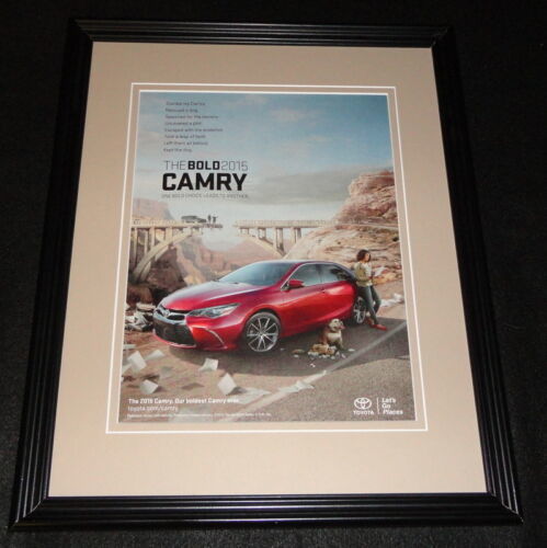 Primary image for 2015 Toyota Camry Framed 11x14 ORIGINAL Advertisement B