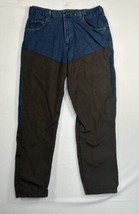 Wrangler Cowboy Pro Gear Upland Brush Guard Jeans Men&#39;s 38X32 Brown Blue... - $23.38