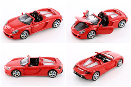 Porsche Carrera GT, Red - 1/24 scale Diecast Model Toy Car - £38.45 GBP