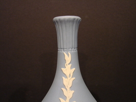  Wedgwood Blue Jasperware Small Teardrop Vase - $11.99