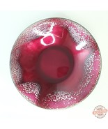 Edward Winter Enamel Copper Bowl Modernist Design, MCM Red 9&quot; MINT Condi... - $48.00