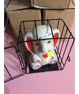 Vintage “Elephant In A Cage” Coin Bank ~ With Lock &amp; Key AND BOX Ships N... - $41.98