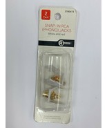 RadioShack 2 Pack of RCA (Phono) Snap-In Jacks Red/White Connector (278-... - £5.49 GBP