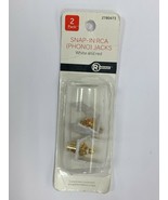 RadioShack 2 Pack of RCA (Phono) Snap-In Jacks Red/White Connector (278-... - $131.89 MXN
