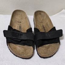 Birkenstock Oita Sandals Brown Black Suede Slip On Size EU 40 / Women&#39;s ... - $98.01