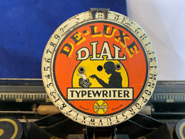 Vtg Marx De-Luxe Dial Typewriter Tin Litho Children&#39;s Toy *Working - $29.65