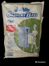 vintage Quilted Best Ever Jumbo  2-Hook Garment Bag green 54&quot;  Length 16 Garment - £15.77 GBP