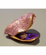NATURAL ADRIATIC SEA SHELL UNIQUE HAND ENCHANCED ONE OF THE KIND GREAT G... - $114.53 CAD