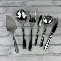 Heritage Mint 18/10 Stainless Cestello Pattern Serving Set of 6 Flatware - $44.53