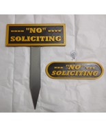 NO SOLICITING, Yard &amp; Door Sign Set - $279.28 MXN
