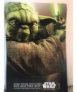 2015 Star Wars Weekends Promotional Poster 12 x 18 Heavy Disney Yoda Jed... - $489.88 MXN