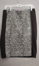 NWT Ann Taylor Black White Textured Fully Lined  Front Zipper Pencil Ski... - $24.95