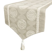 Boho Linen Dreams - Beige Linen Decorative Table Runner - £43.22 GBP+