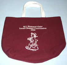 MI Hummel Club Convention 1996 Canvas Tote Bag Goebel Merry Wanderer Boy - $18.90