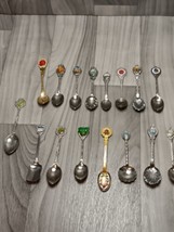 Collectors Spoons-  Assorted lot of 16 Different Souvenir Spoons In Good Shape!! - $28.05