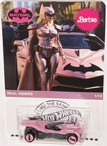 Pink Justice League Batmobile CUSTOM Hot Wheels Barbie Batgirl Series w/ RR - £74.40 GBP