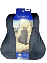 Samsonite Brand Car Lumbar Cushion - Black Memory Foam Comfort - $47.41
