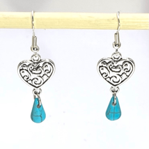 AUV Sterling 925 Silver &amp; Turquoise Dangles - £29.41 GBP