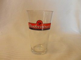 Budweiser King Of Beers Beer Pint Glass Clear 5.75&quot; Tall with logo - $28.50