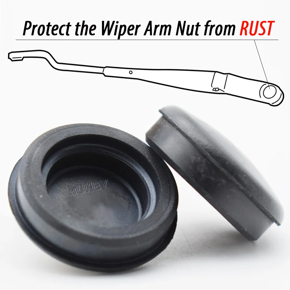 2x Front Windshield Wiper Arm Bolt Cap Wipers Cover Antirust Protector For Hyu - £11.05 GBP