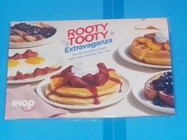 IHOP Restaurant Rooty Tooty Extravaganza Special Edition iHoppy Hour 4 page MENU - $12.32