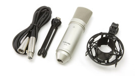 Tascam - TM-80 - Studio Recording Condenser Microphone &amp; Shock Mount + S... - $69.99