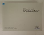 2015 Hyundai Veloster Owners Manual [Paperback] Hyundai - $45.06