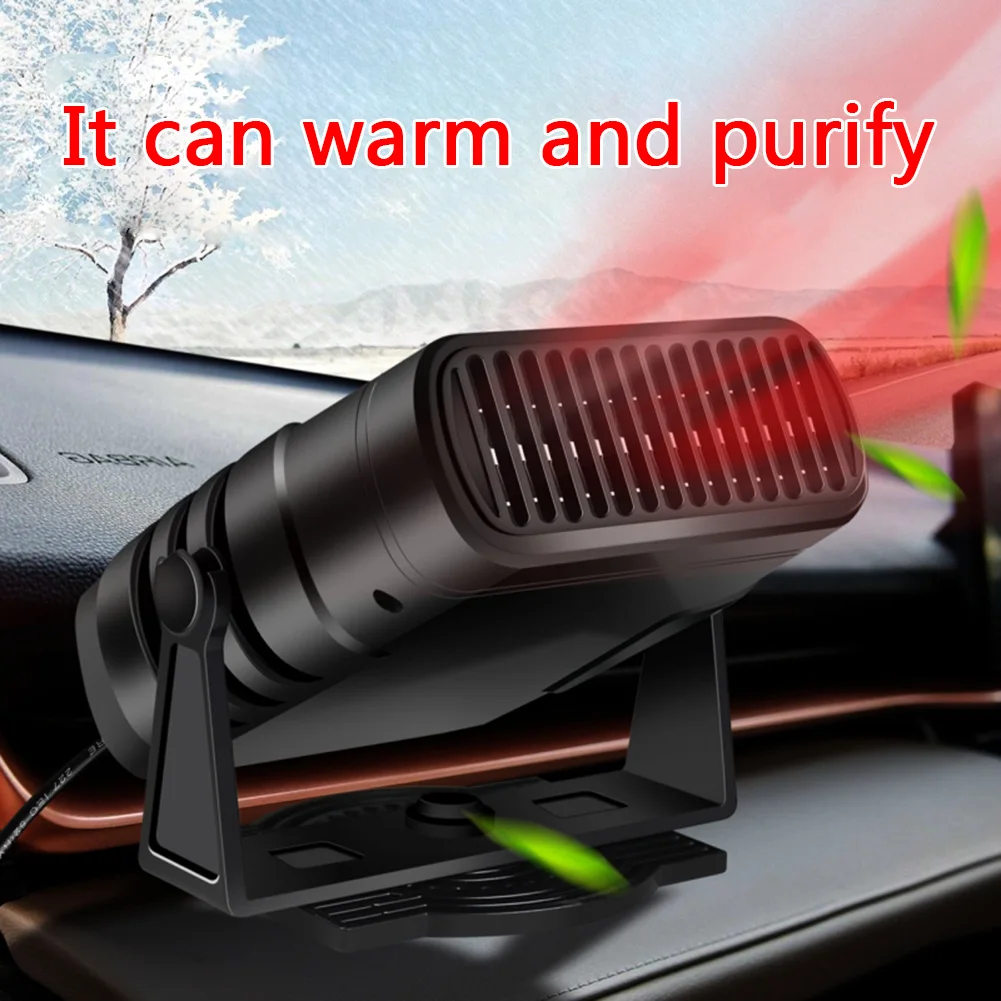 Universal 12V/24V Portable Electric Car Heater Air Cooler Fan Demister Defroster - £17.12 GBP+