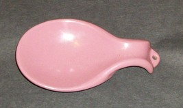 c1983 Wisteria Rose Frankoma Pottery Spoon Rest Trivet Bar Table Home Accent Vtg - £33.99 GBP