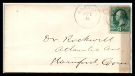 1870s/80s US Cover - Norwalk, Connecticut to Hartford, CT L8 - £2.32 GBP