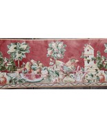 Vintage Wallpaper Border Fruit Bowl Bird House Beehive Bees Rooster Topiary - £8.59 GBP