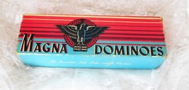 The Embossing Co. Magma Double Six Dominoes No.225 - Vintage Complete Set of 28 - $14.01